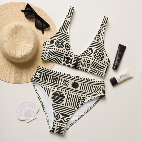Mudcloth high-waisted bikini - Image 7