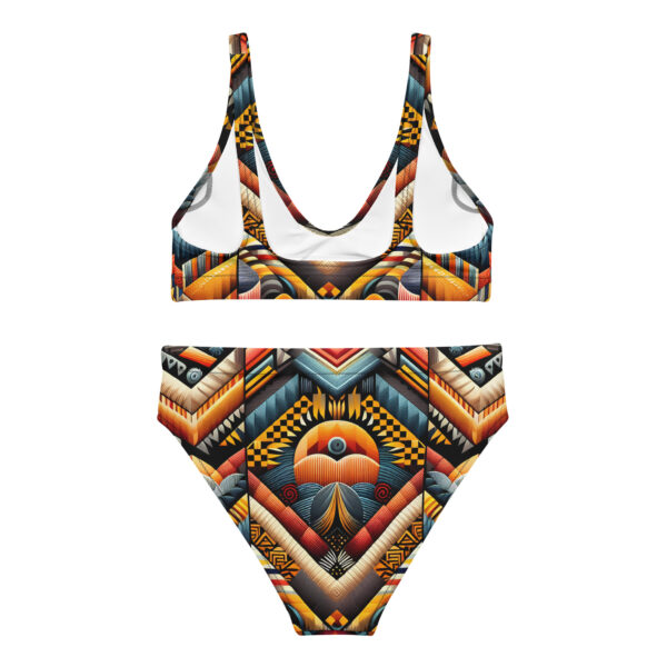 Afro print high-waisted bikini - Image 2