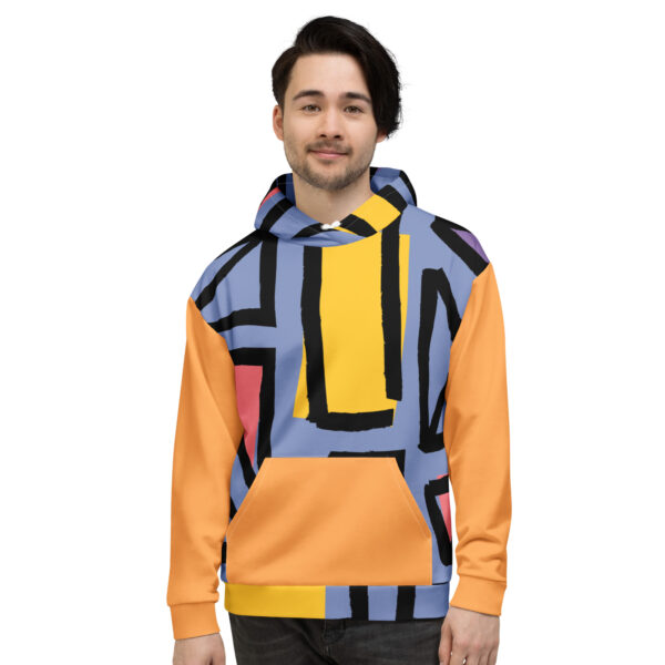 Abstract Patterned Hoodie - Image 3