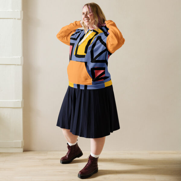 Abstract Patterned Hoodie - Image 5
